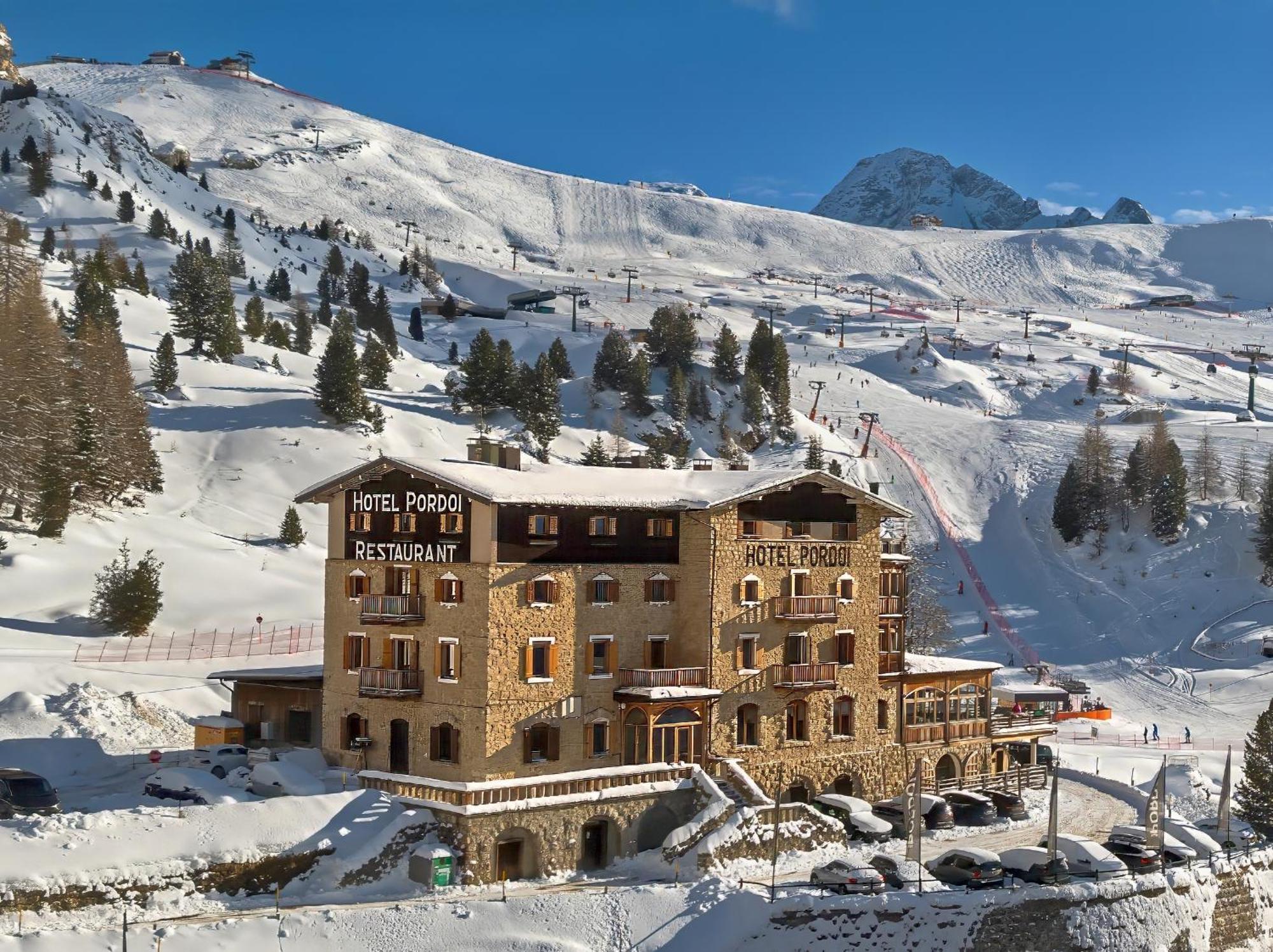 Hotel Pordoi Passo Pordoi Vegetarian Hotel Canazei Eksteriør billede